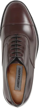 Johnston Murphy Men's Melton Cap Toe 22-2985 Bordeaux