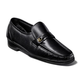 Florsheim Men's Riva Moc Toe Bit Loafer 17088-01 Black Loading Image