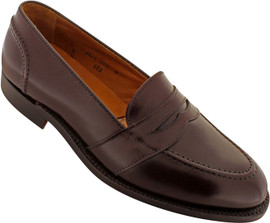 Alden 681 | Buy Alden Full Strap Slip-On Loafers in Black Calfskin