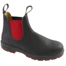 Blundstone Super 550 Series Chelsea Boot Black/Red Gore/Red Sole 6 M 