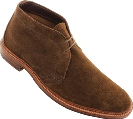 Alden Men's 1492 - Unlined Chukka Boot Flex Welt - Dark Brown Suede Loading Image