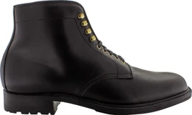 Alden Men's D5806HC - Plain Toe Commando Sole Boot - Black Chromexcel