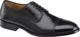 JOHNSTON＆MURPHY Johnston Murphy Men's Bradford Cap Toe 15-1771 Black Brush-Off