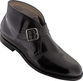 Alden Men's 955 - Monk Strap - Black Calfskin - The Shoe Mart