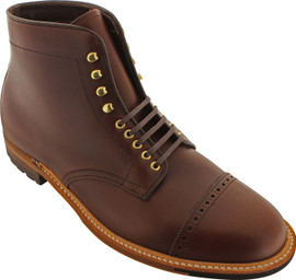 Alden Men's D4811HC - Perforated Cap Toe Boot - Brown Chromexcel Loading Image