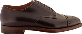 Alden Men's 4398 - 6 Eyelet Cap Toe Blucher - Color 8 Shell Cordovan