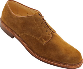 Alden Men's 29331F - Plain Toe Blucher Flex Welt - Navy Suede