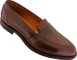 Alden 681 | Buy Alden Full Strap Slip-On Loafers in Black Calfskin