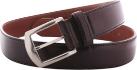 Alden Belts 1.5 Inch Casual Shell Cordovan Belt - Color 8-Nickel Loading Image