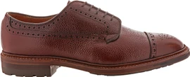 Alden Shoes Men's Medallion Cap Toe Atom Blucher D9522C Brown Scotch Grain