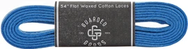 Flat Wide Waxed Boot Laces - 54" Cobalt Loading Image