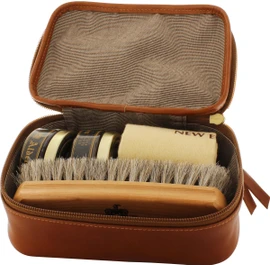 Alden Leather Travel Kit - Tan Calfskin