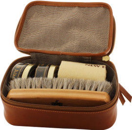 Alden Leather Travel Kit - Tan Calfskin