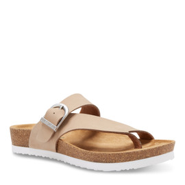 Eastland Women's Shauna Strap & Buckle Thong 3402-64 Light Grey Loading Image