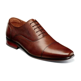 Florsheim Men's Postino Cap Toe Bal 15175-221 Cognac Loading Image