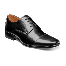 Florsheim Men's Postino Cap Toe Oxfo 15149-005 Blk Smooth Loading Image