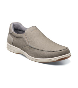 Florsheim Men's Lakeside Canvas Moc 13401-020 Gray - The Shoe Mart
