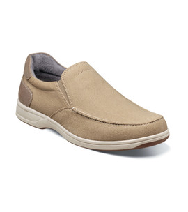 Florsheim Men's Lakeside Canvas Moc 13401-288 Sand Multi Loading Image