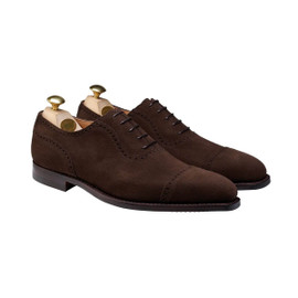 Crockett and Jones Men's Westbourne - Dark Brown Calf Suede