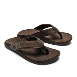 Olukai Men's TUAHINE 10465-6363 Dk Wood-Dk Wood