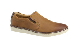Johnston Murphy Men's Mcguffey Slip-On 25-1393 Light Tan Oiled Full Grain Lea Loading Image