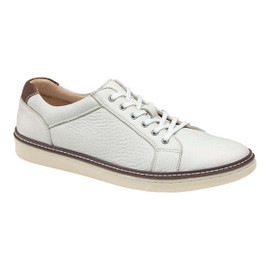 Johnston and murphy white on sale shoes