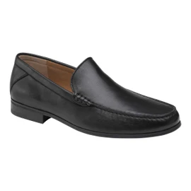 Johnston Murphy Men's Hawkins Venetian 20-4471 Black Glove Leather Loading Image