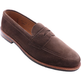 Alden Shoes Men's Leisure Penny Loafer 6224L Humus Suede Loading Image