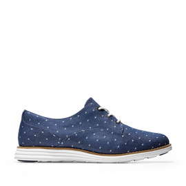 Cole Haan Women's W19543 - Originalgrnd Pln Ox Polka Dot Chambray - Optic Whi Loading Image