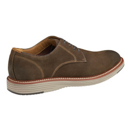 Johnston Murphy Men's Upton Plain Toe 20-4337 Gray Nubuck - The