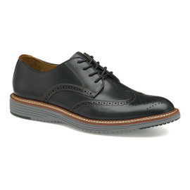 Johnston Murphy Men's Upton Wingtip 20-3531 Black Full Grain - The