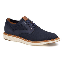 Johnston Murphy Men's Upton Knit Plain Toe 20-5359 Navy Knit Loading Image