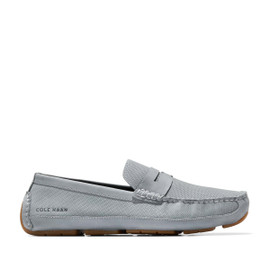 Cole Haan Men's Wyatt Penny Driver C38070 Stormy Weather Nub Loading Image