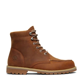 Timberland Men's Redwood Falls Waterproof Moc-Toe Boot TB1A2EDRF13 Rust Full-Grain Loading Image