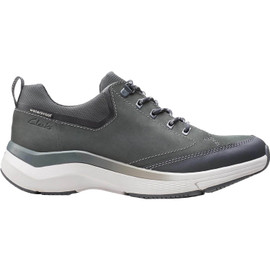 Clarks Men's Wave 2.0 Vibe 26151636 Dark Grey Nubuck WP Loading Image