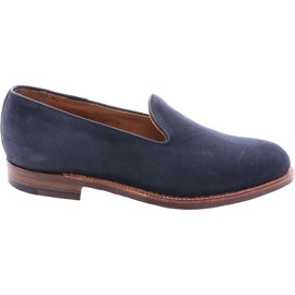 Alden Men's D2111F Pump Loafer Navy Suede