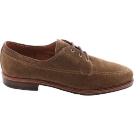 Alden 731L 3-Eye Mocc Blucher - Humus Suede - The Shoe Mart