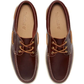 Timberland Men's Portofino Pier Boat Shoe TB0A6CXMEIW Burgundy Full Grain