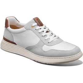 Samuel Hubbard Men's Featherlight Napa Sneaker M1340-110 White Leather Loading Image