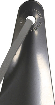 Metal Shoe Horn 4.5 in - Made in the USA - Silvertone-Black Mom