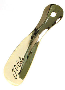 Metal Shoe Horn 8 in - Made in the USA - Polished Gold JC Cole Loading Image