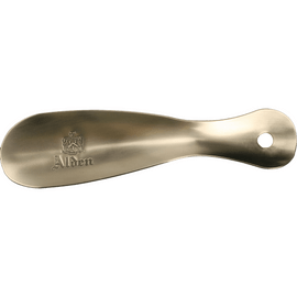 Metal Shoe Horn 8 in - Made in the USA - Antique Brushed Nickel Alden Loading Image