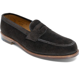Alden Men's 6176F - Leisure Penny - Chocolate Suede Loading Image