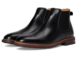 Florsheim Men's Anthem Plain Toe Chelsea Boot 13429-001 Black Smooth Loading Image