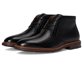 Florsheim Men's Anthem Plain Toe Chukka Boot 13428-001 Black Smooth Loading Image
