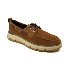 Cole Haan Men's C36717 - 4.ZERØGRAND Regatta Boat Shoe Pecan/Angora/Gum Loading Image
