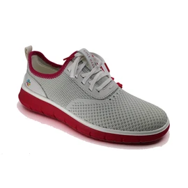 Bright White Stitchlite/Red