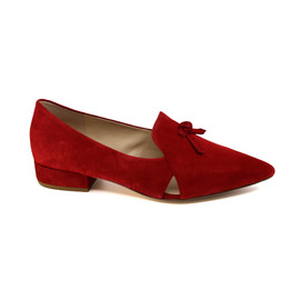 Cole Haan Women's W24684 - Viola Skimmer Red Dahlia Suede
