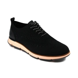 Cole Haan Women's W24066 - 4.ZERØGRAND Stitchlite Oxford Black Knit/Black Leather Loading Image