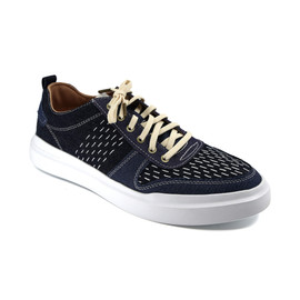 Cole Haan Men's C38492 - GrandPrø Rally Canvas Court Sneaker Blue Denim/Optic White Loading Image
